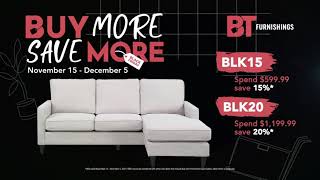 BT Furnishings 2021 -  Black Friday Sales