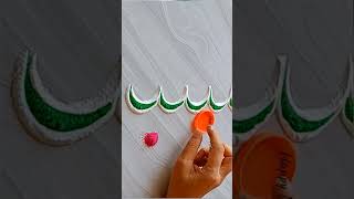 Diwali Border rangoli designs | Diwali rangoli | Navratri rangoli #navratri #diwali2024 #diwali