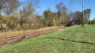 Steam Locomotive No. 3 heads out of town