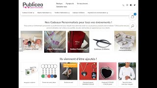 Je vous présente le site des cadeaux personnalisables par PUBLICEO