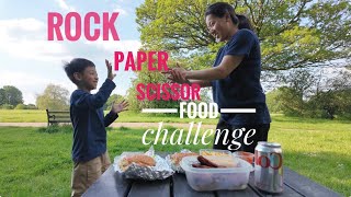 Rock paper scissor food challenge