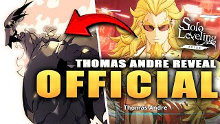 OFFICIAL THOMAS ANDRE REVEAL & MASSIVE CODES ARE COMING!!!! (Solo Leveling Arise)