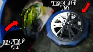 How To Spray Paint Wheels *CORRECTLY* & How *NOT* To Spray Paint Callipers