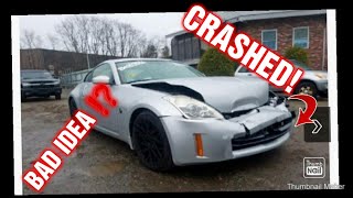 ❗ I BOUGHT A CRASHED 350Z FROM COPART AUCTION-  LIVE BID ❗