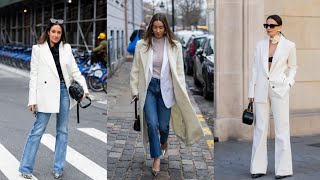 LA AMERICANA BLANCA ES TENDENCIA ENTRE LAS FASHIONISTAS DE DINAMARCA Y NUEVA YORK