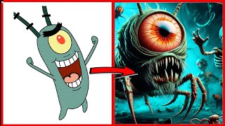 SpongeBob SquarePants as ZOMBIES - All Characters