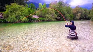 Ловля нахлыстом в раю. Поклевка форели | Trout Fly Fishing