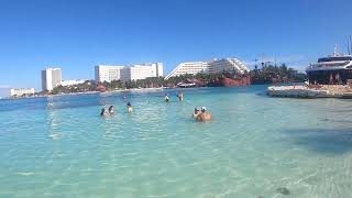 Fun on the beach at the Occidental Costa Cancun, 3-8-22