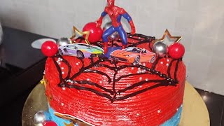 Spiderman Chocolate Mousse Cake Recipe|Perfect Tips & Tricks Ke Sath Banaye Spiderman Mousse Cake