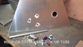 Custom aluminum fuel tank build-up