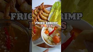 Easy Fried Shrimp Rolls. #shorts #shortsrecipe #short #viralshorts #recipeshorts #shrimprecipes