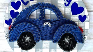 Love Bug Buggy String Art