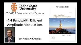 1 - 4.4 Introduction to Bandwidth Efficient Amplitude Modulation