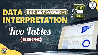 Two Tables DI II UGC NET Paper 1 Data Interpretation II Sen Academy UGC NET II