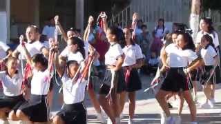 cheerleaders at Colegio California, La Paz, Mexico