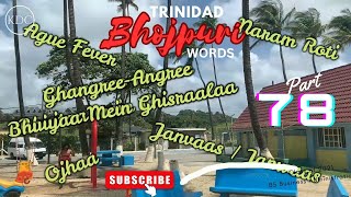 (TRINIDAD BHOJPURI WORDS) PART SE7ENTY-EIGHT