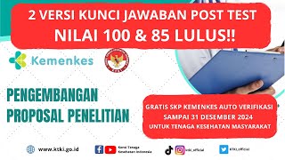 2 VERSI KUNCI JAWABAN NILAI 100 & 85 - GRATIS SKP - AUTO VERIFIKASI - INFO CEK DESKRIPSI/KOMENTAR