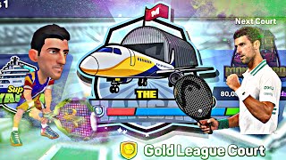 Mini Tennis 🎾 GOLD LEAGUE COURT with DJOKOVIC Gameplay Walkthrough #gameplay