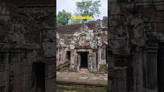 Corner of Prehs khan temple in Cambodia.#walkthroughcambodia #youtubeshorts #temple #vlog #travel