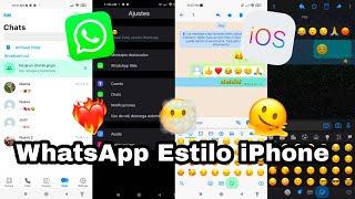 Nuevo WhatsApp Estilo iPhone Para Android 8.3 Actualizado Mayo 2022