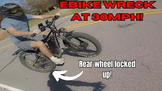 Ebike wheel lock up at 35mph!!!!!