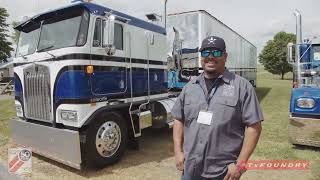 Geo Cuellar (La Porte, TX) shows 1985 Kenworth Cabover K-100E