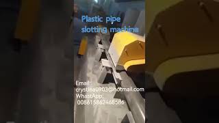 UPVC casing pipe well pipe slotting machine Plastic groover Plastic pipe perforator Pipe drilling