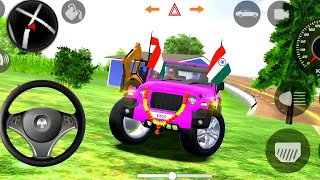 Dollar (Song) Modelled Pink Mahindra Thar💪😈 || 4x4 off-road Android Game || Village stunt