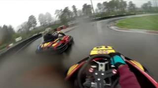 karting on wet pov drifting