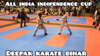 All india indipendence cup 2024 / Deepak karate fight  #karate #sports #sports #worldkarate #abcd