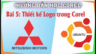 Bài tập corel bài 5 - Thiết kế logo bằng corel , Học corel cơ bản, Học corel cho người mới bắt đầu