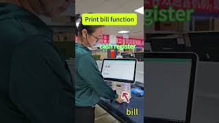 cash register print bill function demo  #benshidisplay  #lcddisplay #stores #shoppingmall