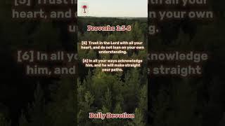 Daily Devotion (Proverbs 3:5-6)