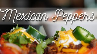 TONS OF FLAVOR and so colorful  *  Mexican Stuffed Peppers Recipe