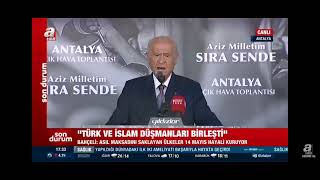 Devlet Bahçeli, Erdoğan ile ilgili konuşurken dili sürçtü ve ona küfür etti!