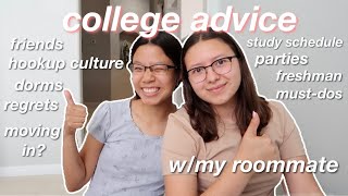 WHAT I WISH I KNEW BEFORE COLLEGE | REAL FRESHMEN ADVICE WITH MY ROOMMATE