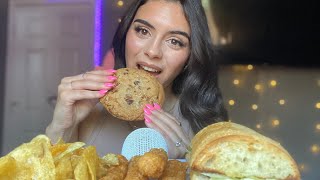 Asmr|| Panera Mukbang🍪🥪 (Super Crunchy Cupped Eating Sounds)