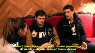 Entrevista com os 2CELLOS para a Red!Magazin (Mostar,2012) | PT/BR