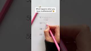 Crazy Factorials! #math #maths #mathematics #factorials #shorts #pinkpencilmath