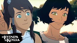 Korra le enseña a Opal a hacer Airbend 💨 | Escena completa | La leyenda de Korra