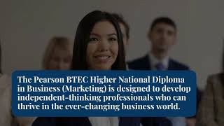 Pearson BTEC Level 5 Higher National Diploma in Business (Marketing)