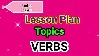 Lesson Plan - Verbs || CBSE Grade 2nd || Kidos Edu Point