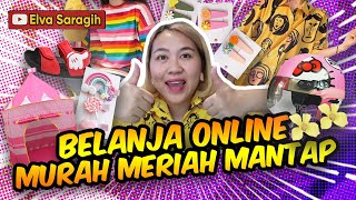 BONGKAR BELANJAAN ONLINE ( SANDAL ANAK, HELM ANAK, TENDA ANAK, ANTING KOREA, BAJU LUCU )