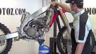 Dirt Bike - Coolant Drain and Replacement Service - see description