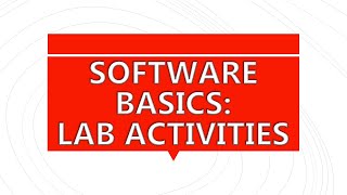 SOFTWARE BASICS: LAB ACTIVITIES | Computer | Class 7th Chapter 2 | Urdu |ES