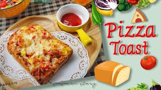 Pizza Toast พิซซ่าขนมปัง โฮมเมดง่ายๆ ใครๆ ก็ทำได้#pizzarecipe