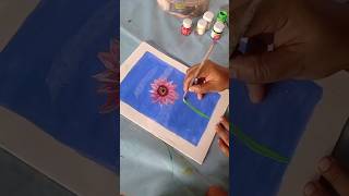 easy daisy flower painting for beginners/@delighthouseart4980 #acrylicpainting #canvaspainting