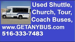 Used Shuttle Buses For Sale In TX by NY Dealership | Call 844-612-7122 | 2009 Ford E350 Shuttle Bus