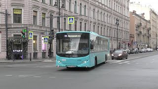 Автобус Volgabus-5270.G4 (LNG) №6306 по №105 в Санкт-Петербурге, февраль 2024 года