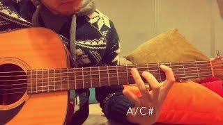 Hillsong UNITED - Touch the Sky (acoustic guitar tutorial)